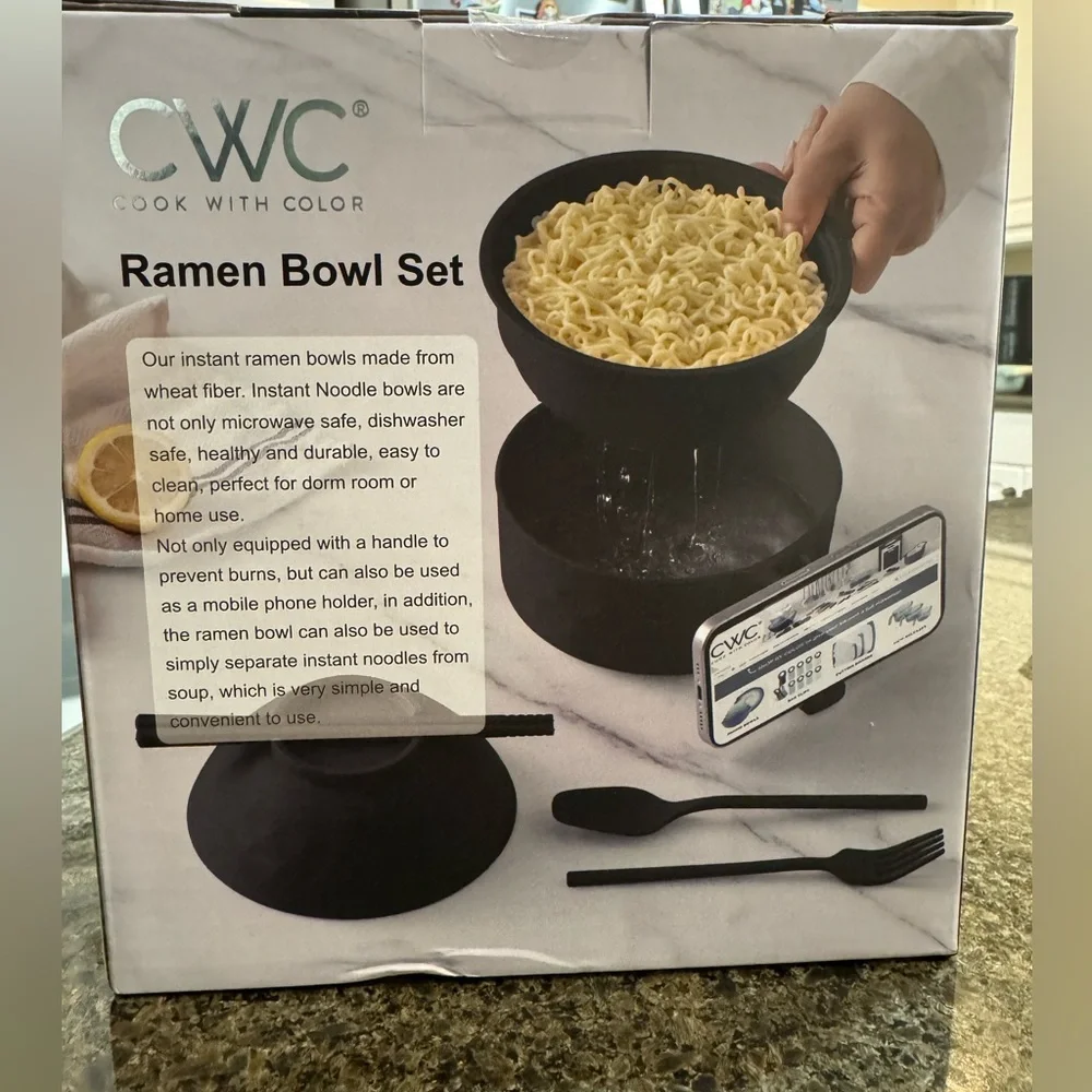 CWC Black Ramen Bowl Set - Picture 4 of 7